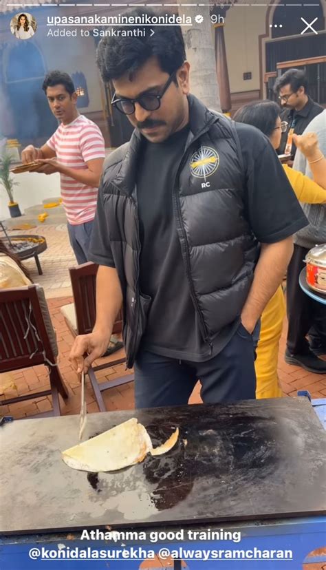 Ram Charan, Upasana Konidela celebrate Sankranthi with family