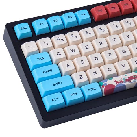 Buy Hyekit PBT Keycaps 130 Keys Circus Keycaps Dye-Sublimation Cute ...