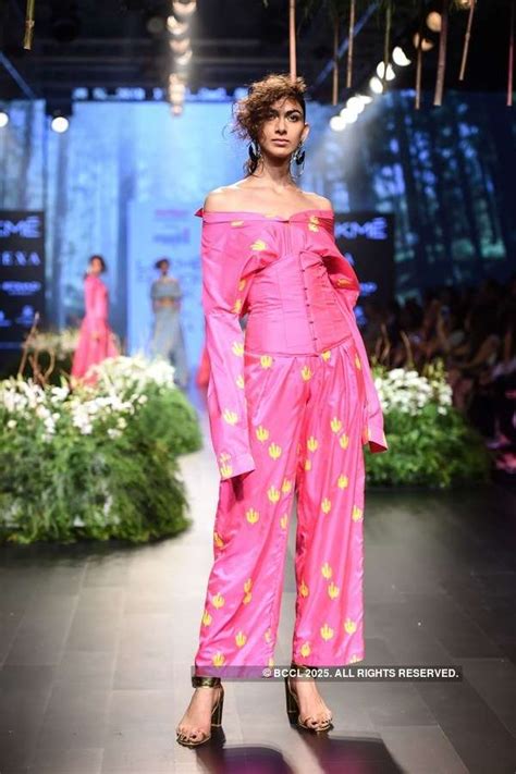 A model displays designer Masaba Gupta’s collection on day 1 of the ...