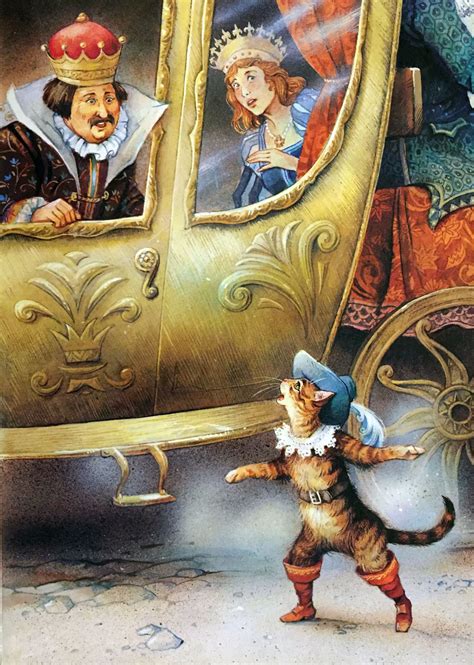 Сказка про кота в сапогах с картинками читать