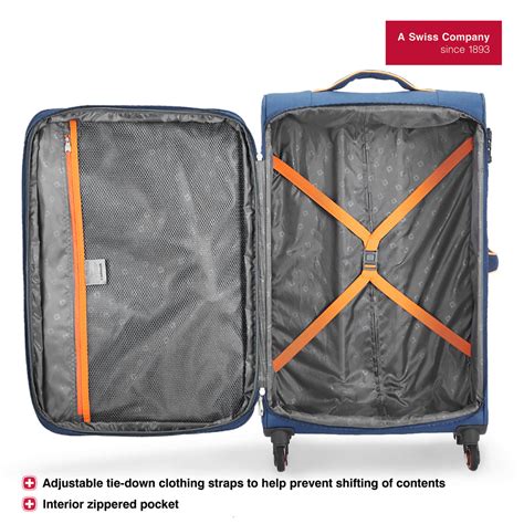 Wenger Fiero Large Softside Suitcase, 116 Litres, Blue, Swiss designed