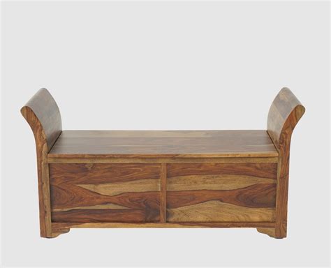 Buy Online Abu Dhabi Solid Wood Box Storage Bench