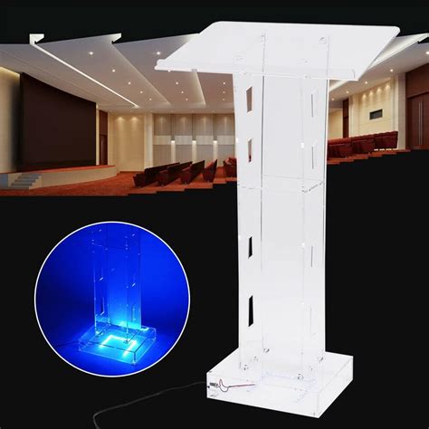 Buy Acrylic Clear Podium with LED Light Pulpits for Churches/Schools ...