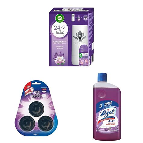 Airwick Freshmatic Kit [Machine + Lavender & Lotus Refill - 250 ml ...