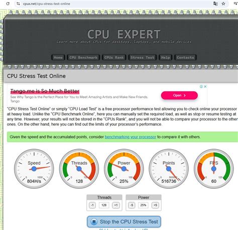 Stress Test Computer CPU 的图像结果