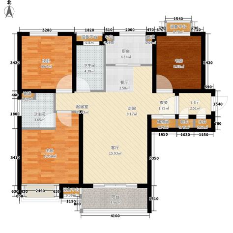 弘石湾3室2厅2卫1厨123.00平米户型图解析_装修设计方案-石家庄上善美居装饰公司