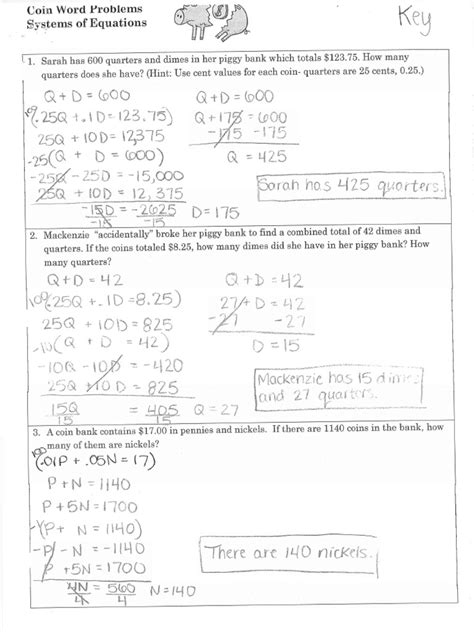 Image result for Coin Word Problems Grade 9 Math