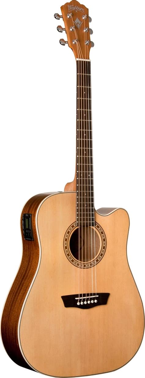 Washburn WD7SCE Harvest Series Solid Sitka Spruce/Mahogany Dreadnought ...