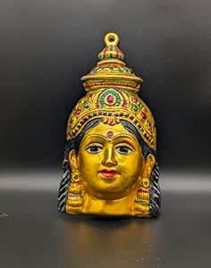 Buy VARALAKSHMI | Goddess Laxmi Face for Pooja (cleanable) (Metal ...