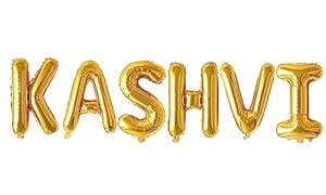 AR GIFTZADDA KASHVI Name Alphabet Letters Golden Foil Balloon 16"Inch ...