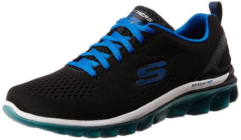 Buy Skechers Men's Skech-Air 2.0- Zero Gravi Black and Blue Sneakers ...