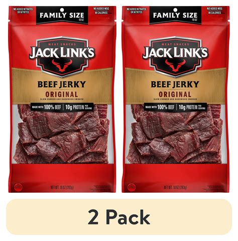 (2 pack) Jack Link's Original Beef Jerky, 10 ounce - Walmart.com
