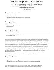 Image result for Microcomputer Applications Course Description