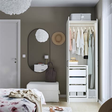 PAX / FORSAND wardrobe combination, white/white, 75x60x201 cm (291 ...