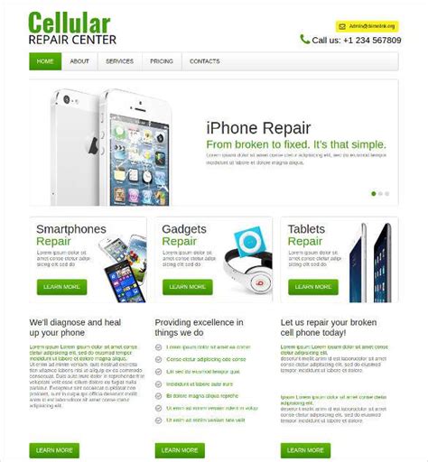 Computer Repair Website Examples 的图像结果