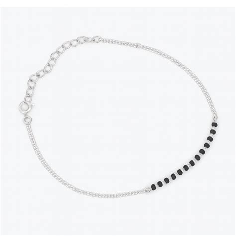 Classic Silver Chain Mangalsutra Bracelet