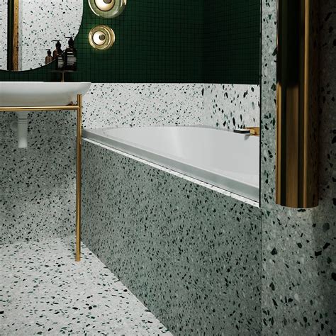 Cascade Terrazzo Natural Stone Mosaic Tiles by Stone3