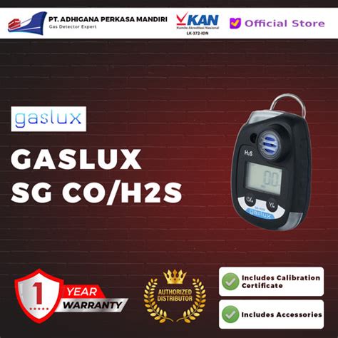 Jual Single Gas Detector Gaslux SG (CO / H2S) Include PPN - Jakarta ...
