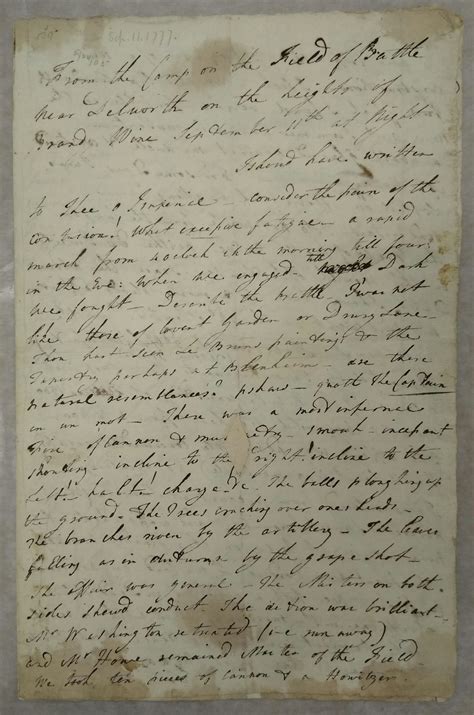 St. George’s “Dreadful” Letter - Museum of the American Revolution