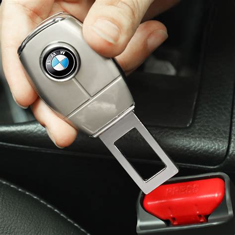 Universal Metal BMW Logo Car Seat Belt Extension Auto Belts Extender Safety Seat Belt Buckle ...