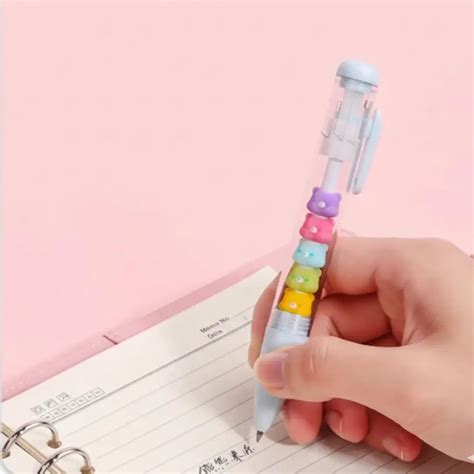 Jelly Bear “Pastel” Cute Aesthetic Clicker Pen – OVEELO