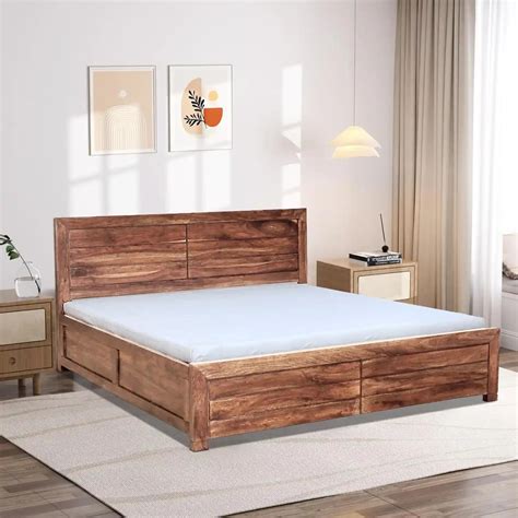 Moscow Indian Rosewood Hydraulic Storage Beds