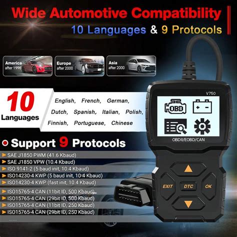Image result for D900 EOBD OBDII Live Data Code Reader Scanner