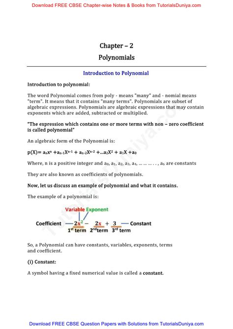 Image result for Maths Class 9 Chapter 2 Theory Notes