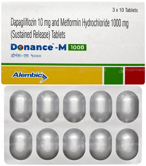 Donance M 1000 Tablet 10 - Uses, Side Effects, Dosage, Price | Truemeds