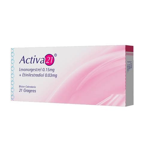 Activa 21 Levonorgestrel 150Mg Etinilestradiol 30Mg Caja X 21 Grageas ...