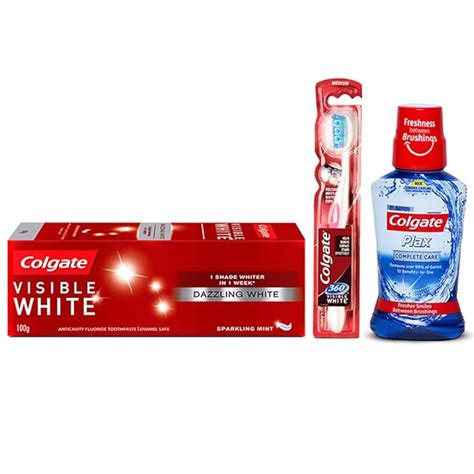 Colgate Visible White Sparkling Mint Toothpaste - 100 g with Colgate ...