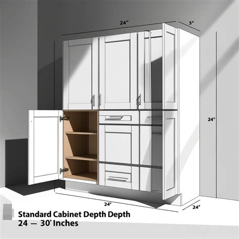 Cabinet Depth Standard Kitchen Cabinet Dimensions For Your Home