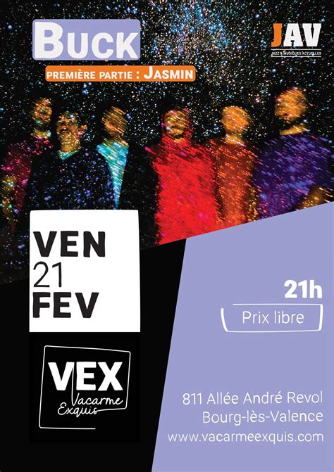 Buck & Jasmin au Vacarme Exquis - Concerts live - Jazz Explosif Jazz ...