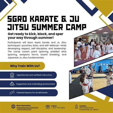 SGRO Karate & Ju Jitsu Summer Camp, SGRO Karate, Fayetteville, 7 July ...