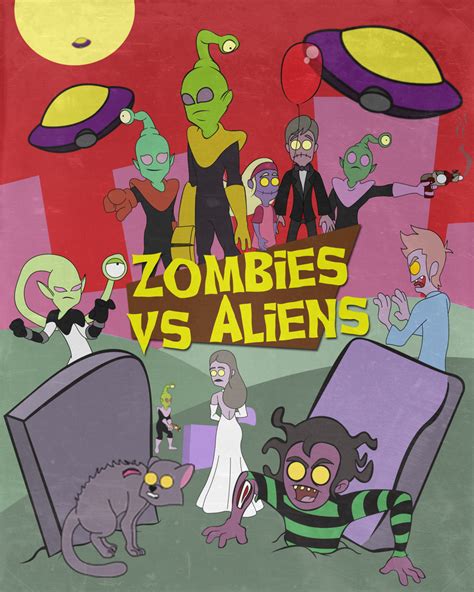 Zombies Vs Aliens Poster by Gale01 on DeviantArt
