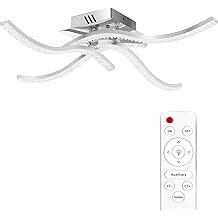 WOERIT Curved LED Ceiling Light with Remote Control | Ubuy India