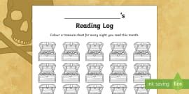 October Reading Log (teacher made) - Twinkl