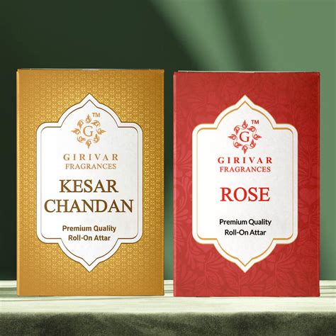 Kesar Chandan and Rose Attar Combo – Girivar Fragrances