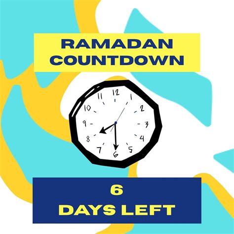 6 more days until Ramadan is here! SubhanAllah how time has gone so ...
