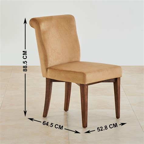 Buy Varna Set of 2 Velvet Dining Chairs - Brown from Home Centre at ...
