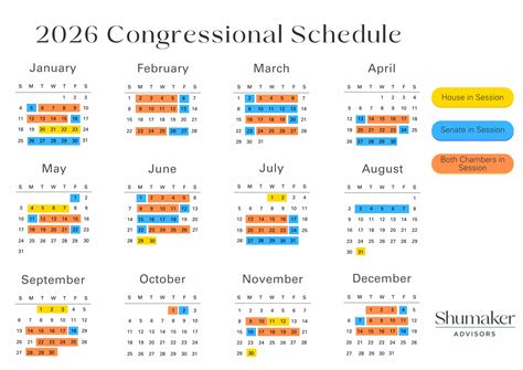 Client Resource: 2026 Combined Congressional Calendar - Shumaker, Loop ...