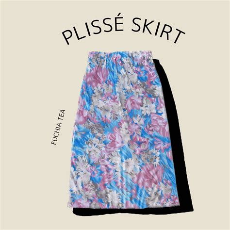 Wyllabrand กระโปรงผ้าพลีท Fuchsia tea | LINE SHOPPING