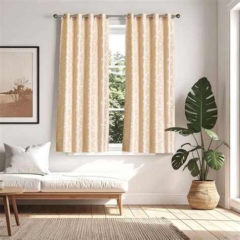 Buy Morris Bract Set of 2 Jacquard Light Filtering Window Curtains from ...
