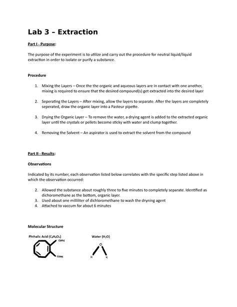 Image result for Extraction Chemistry Experiments