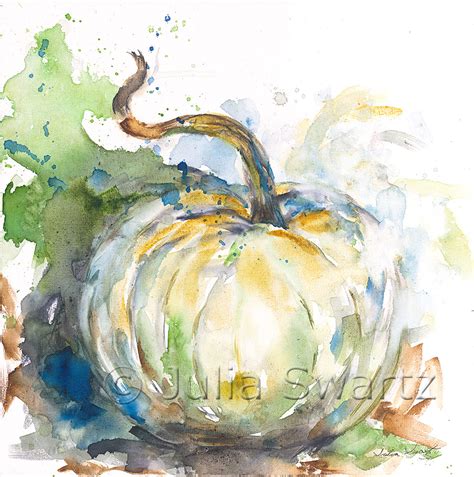 Pumpkin Watercolor Paintings
