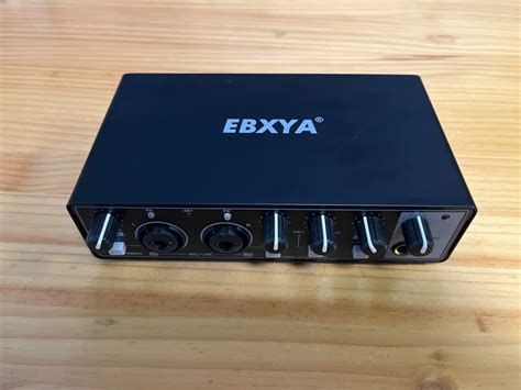 EBXYA 2x2 USB Audio Interface with 48V Phantom Power for Recording ...
