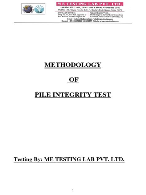 Image result for Pile Integrity Test