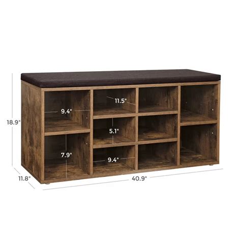 Benches: 10 Pair Shoe Rack With Seat, Storage Bench – Studio GKW