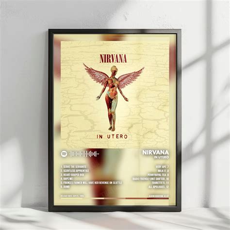Nirvana "In Utero" Album Cover Poster | Complete Tracklist – That Gig