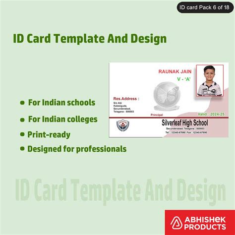 6/18 ID Card Template And Design Files - 50 PSD Templates – Abhishek ...